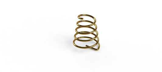 Gold Plated Beryllium Copper Springs